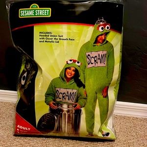 Oscar the Grouch Halloween Costume L/XL
